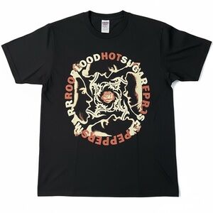 Red Hot Chili Peppers Band Graphic T Shirt Medium Unisex Cotton Tee